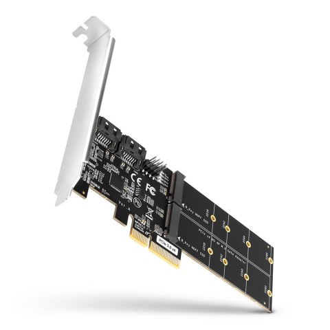 PCES-SA4M2 Kontroler PCIe 2x wewnętrzny port SATA 6G + 2x wewnętrzny port M.2 B-key SATA, SP & LP AXAGON PCES-SA4M2 Kontroler PCIe 2x wewnętrzny port SATA 6G + 2x wewnętrzny port M.2 B-key SATA, SP & LP AXAGON