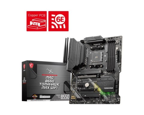 Płyta główna MAG B550 TOMAHAWK MAX WIFI AM4 4DDR4 HDMI/DP 2M.2 ATX MSI