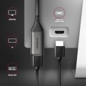 RVC-HI2M Adapter aktywny USB-C -> HDMI 2.0 4K/60Hz Aluminum, 25cm kabel AXAGON