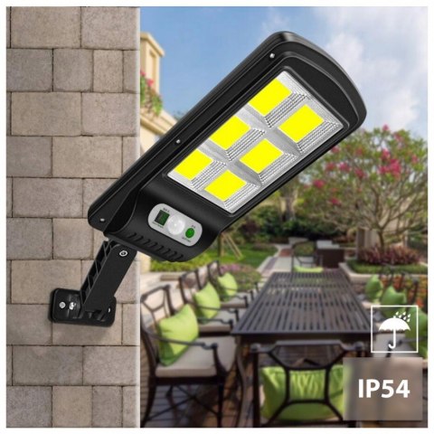 Solarna lampa uliczna LED z czujnikiem i pilotem MCE446 Maclean