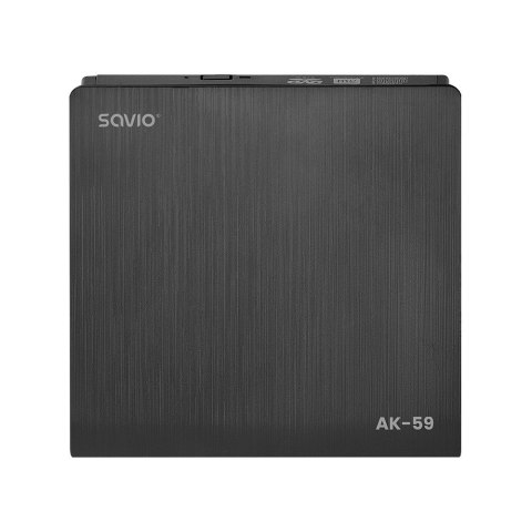Zewnętrzna nagrywarka typu Slim CD/DVD R/RW, USB-C/USB-A, AK-59 Savio