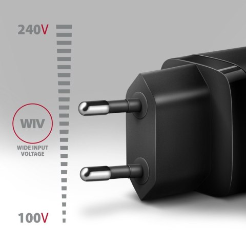 ACU-PQ30 Ładowarka sieciowa, PD & QC 30W, QC3.0,4.0/AFC/FCP/PPS/Apple, Czarna AXAGON ACU-PQ30 Ładowarka sieciowa, PD & QC 30W, QC3.0,4.0/AFC/FCP/PPS/Apple, Czarna AXAGON