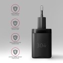 ACU-PQ30 Ładowarka sieciowa, PD & QC 30W, QC3.0,4.0/AFC/FCP/PPS/Apple, Czarna AXAGON