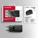 ACU-PQ30 Ładowarka sieciowa, PD & QC 30W, QC3.0,4.0/AFC/FCP/PPS/Apple, Czarna AXAGON