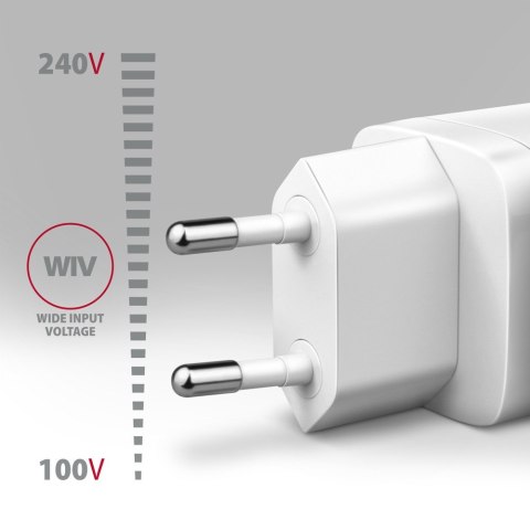 ACU-PQ30W Ładowarka sieciowa PD & QC 30W, QC3.0,4.0/AFC/FCP/PPS/Apple Biała AXAGON ACU-PQ30W Ładowarka sieciowa PD & QC 30W, QC3.0,4.0/AFC/FCP/PPS/Apple Biała AXAGON