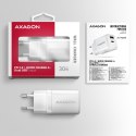 ACU-PQ30W Ładowarka sieciowa PD & QC 30W, QC3.0,4.0/AFC/FCP/PPS/Apple Biała AXAGON