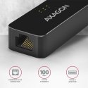 ADE-XR Karta sieciowa Fast Ethernet adapter, USB2.0, instalacja automatyczna AXAGON
