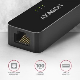 ADE-XR Karta sieciowa Fast Ethernet adapter, USB2.0, instalacja automatyczna AXAGON