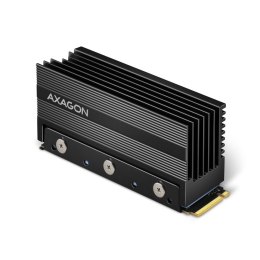 CLR-M2XL Chłodnica aluminiowa pasywna do dysku M.2 SSD, ALU korpus, silikonowe podkładki termiczne, wysokość 36mm AXAGON