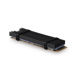 CLR-M2L6 Chłodnica aluminiowa pasywna do dysku M.2 SSD, ALU korpus silikonowe podkładki termiczne, wysokość 6mm AXAGON