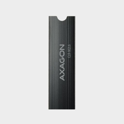 CLR-M2L6 Chłodnica aluminiowa pasywna do dysku M.2 SSD, ALU korpus silikonowe podkładki termiczne, wysokość 6mm AXAGON CLR-M2L6 Chłodnica aluminiowa pasywna do dysku M.2 SSD, ALU korpus silikonowe podkładki termiczne, wysokość 6mm AXAGON