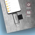 CRE-SAC Czytnik kart zewnętrzny USB3.2 Gen 1 Type-C + Type-A SD/microSD AXAGON