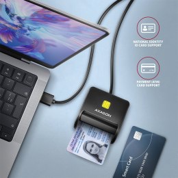 CRE-SM3N Czytnik kart identyfikacyjnych USB, 1.3m kabel AXAGON