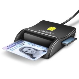 CRE-SM3SD Czytnik kart identyfikacyjnych & SD/microSD/SIM USB AXAGON