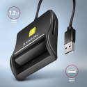 CRE-SM3SD Czytnik kart identyfikacyjnych & SD/microSD/SIM USB AXAGON