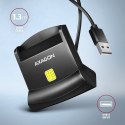 CRE-SM4N Czytnik kart identyfikacyjnych USB, 1.3m kabel AXAGON