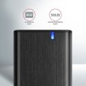 EEM2-SB2 Obudowa zewnętrzna aluminiowa bezśrubowa USB-C 3.2 Gen 2 - M.2 NVMe / SATA SSD 30-80mm ALU pudełko czarne + USB-A - USB AXAGON