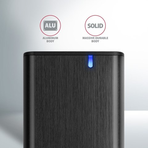 EEM2-SB2 Obudowa zewnętrzna aluminiowa bezśrubowa USB-C 3.2 Gen 2 - M.2 NVMe / SATA SSD 30-80mm ALU pudełko czarne + USB-A - USB AXAGON EEM2-SB2 Obudowa zewnętrzna aluminiowa bezśrubowa USB-C 3.2 Gen 2 - M.2 NVMe / SATA SSD 30-80mm ALU pudełko czarne + USB-A - USB AXAGON