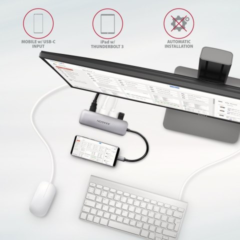 HMC-HCR3A Wieloportowy hub 3x USB-A + HDMI + SD/microSD, USB-C 3.2 Gen1, 20cm USB-C kabel AXAGON HMC-HCR3A Wieloportowy hub 3x USB-A + HDMI + SD/microSD, USB-C 3.2 Gen1, 20cm USB-C kabel AXAGON