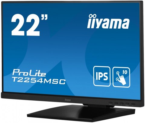 Monitor 21.5 cala T2254MSC-B1AG pojemnościowa 10 punktów, IPS, powłoka AG IIYAMA