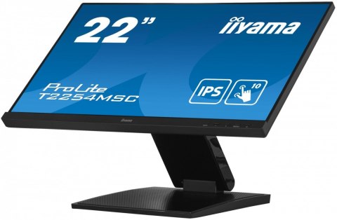 Monitor 21.5 cala T2254MSC-B1AG pojemnościowa 10 punktów, IPS, powłoka AG IIYAMA