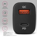PWC-PQ38 Ładowarka samochodowa PD & QUICK 38W, 2x port (USB-A + USB-C), PD3.0/QC3.0/AFC/FCP/Apple AXAGON