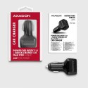 PWC-PQ38 Ładowarka samochodowa PD & QUICK 38W, 2x port (USB-A + USB-C), PD3.0/QC3.0/AFC/FCP/Apple AXAGON
