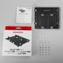 RHD-435 Ramka metalowa do montażu 4x 2.5" HDD (2x 2.5" HDD/SSD & 1x 3.5" HDD) w pozycji 5.25" Czarna AXAGON