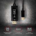 RVDM-HI14C2 Konwerter/kabel aktywny Mini DP > HDMI 1.4 kabel 1.8m4K/30Hz AXAGON