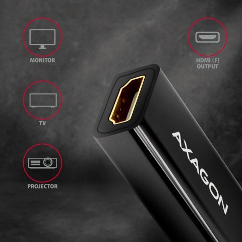 RVDM-HI14N Adapter aktywny Mini DP > HDMI 1.4, 4K/30Hz AXAGON RVDM-HI14N Adapter aktywny Mini DP > HDMI 1.4, 4K/30Hz AXAGON