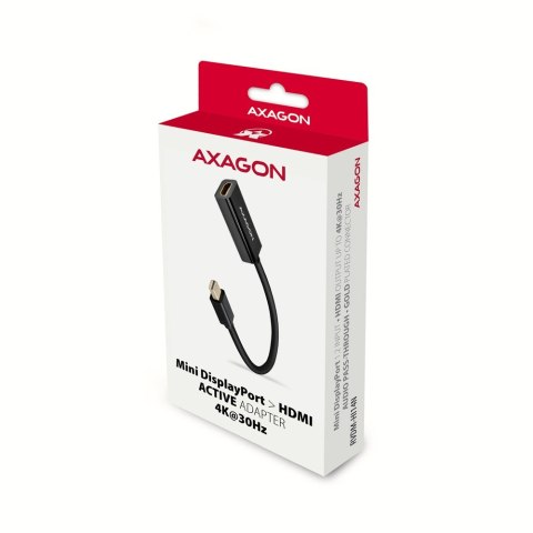 RVDM-HI14N Adapter aktywny Mini DP > HDMI 1.4, 4K/30Hz AXAGON RVDM-HI14N Adapter aktywny Mini DP > HDMI 1.4, 4K/30Hz AXAGON