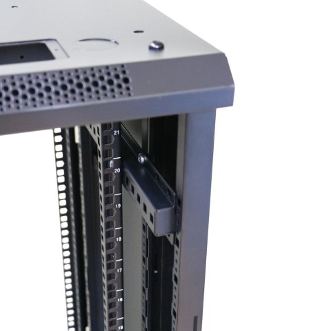 Szafa rack 27U 600x600 czarna stojąca Extralink