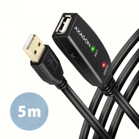 ADR-205 USB 2.0 A-M -> A-F aktywny kabel przedłużacz/wzmacniacz 5m AXAGON