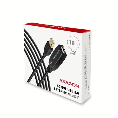ADR-210 USB 2.0 A-M -> A-F aktywny kabel przedłużacz/wzmacniacz 10m AXAGON ADR-210 USB 2.0 A-M -> A-F aktywny kabel przedłużacz/wzmacniacz 10m AXAGON