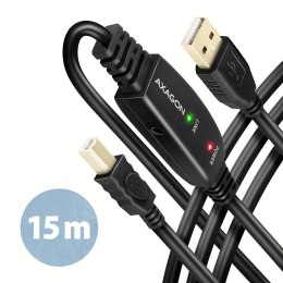 ADR-215B USB 2.0 A-M -> B-M aktywny kabel połączeniowy/wzmacniacz 15m AXAGON