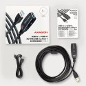 ADR-305 USB 3.0 A-M -> A-F aktywny kabel przedłużacz/wzmacniacz 5m AXAGON