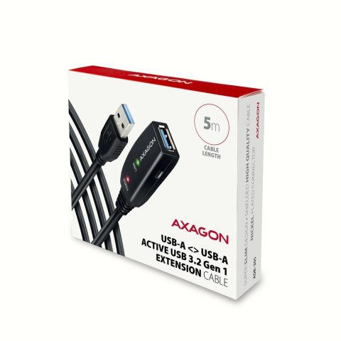 ADR-305 USB 3.0 A-M -> A-F aktywny kabel przedłużacz/wzmacniacz 5m AXAGON ADR-305 USB 3.0 A-M -> A-F aktywny kabel przedłużacz/wzmacniacz 5m AXAGON