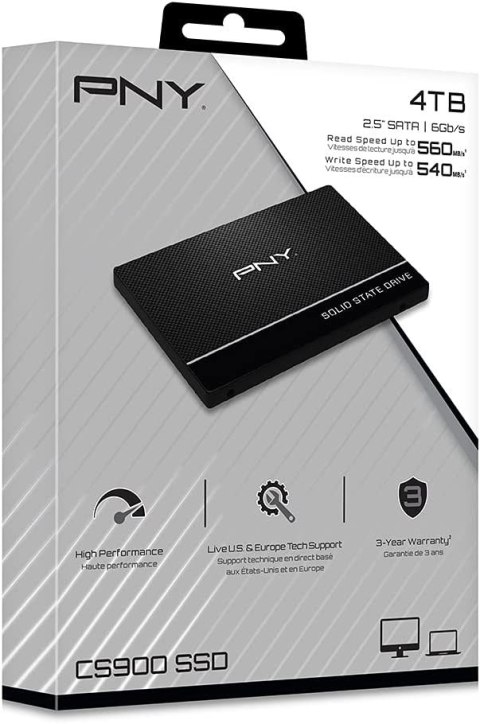 Dysk SSD 4TB 2,5 SATA3 SSD7CS900-4TB-RB PNY