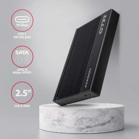 EE25-GTR Obudowa zewnętrzna aluminiowa USB3.2 Gen 2 - SATA 6G 2.5" SSD/HDD AXAGON EE25-GTR Obudowa zewnętrzna aluminiowa USB3.2 Gen 2 - SATA 6G 2.5" SSD/HDD AXAGON