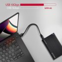 EE25-GTR Obudowa zewnętrzna aluminiowa USB3.2 Gen 2 - SATA 6G 2.5" SSD/HDD AXAGON