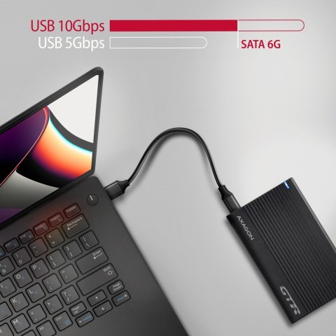 EE25-GTR Obudowa zewnętrzna aluminiowa USB3.2 Gen 2 - SATA 6G 2.5" SSD/HDD AXAGON EE25-GTR Obudowa zewnętrzna aluminiowa USB3.2 Gen 2 - SATA 6G 2.5" SSD/HDD AXAGON