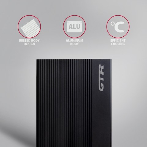 EE35-GTR Obudowa zewnętrzna aluminiowa USB3.2 Gen1 - SATA 6G 3.5" AXAGON EE35-GTR Obudowa zewnętrzna aluminiowa USB3.2 Gen1 - SATA 6G 3.5" AXAGON
