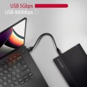 EE35-GTR Obudowa zewnętrzna aluminiowa USB3.2 Gen1 - SATA 6G 3.5" AXAGON
