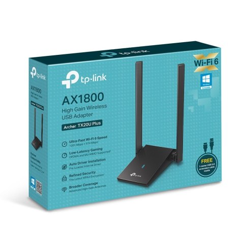 Karta sieciowa USB Archer TX20U Plus AX1800 TP-LINK Karta sieciowa USB Archer TX20U Plus AX1800 TP-LINK