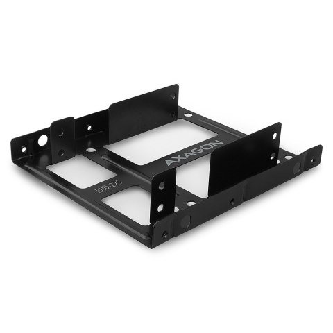 RHD-225 Ramka metalowa do montażu 2 x 2.5" w pozycji 3.5" Czarna AXAGON