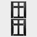 RHD-225 Ramka metalowa do montażu 2 x 2.5" w pozycji 3.5" Czarna AXAGON