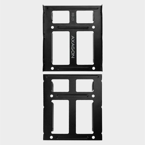 RHD-225 Ramka metalowa do montażu 2 x 2.5" w pozycji 3.5" Czarna AXAGON RHD-225 Ramka metalowa do montażu 2 x 2.5" w pozycji 3.5" Czarna AXAGON
