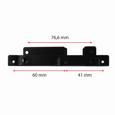 RHD-225 Ramka metalowa do montażu 2 x 2.5" w pozycji 3.5" Czarna AXAGON RHD-225 Ramka metalowa do montażu 2 x 2.5" w pozycji 3.5" Czarna AXAGON