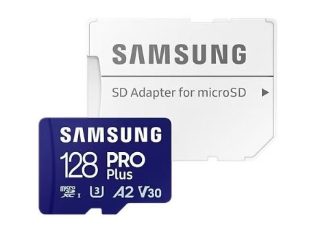Karta pamięci microSD MB-MD128SA/EU 128GB PRO Plus + Adapter Samsung Karta pamięci microSD MB-MD128SA/EU 128GB PRO Plus + Adapter Samsung