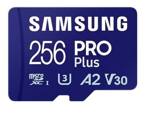 Karta pamięci microSD PRO Plus MD-MD256SA/EU + adapter Samsung Karta pamięci microSD PRO Plus MD-MD256SA/EU + adapter Samsung